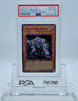YUGIOH CP08-EN001 GRAVITY BEHEMOTH ULTRA RARE HOLO FOIL PSA 6 EX-MT #43252302 - Image 2