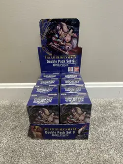 8x ONE PIECE TCG OP-14: The Azure Sea’s Seven - Double Pack Set Vol. 9 DP09 - Image 1