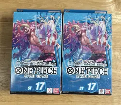 One Piece ST-17 Donquixote Doflamingo Blue Starter Deck x2 English Sealed - Image 1