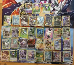 Pokemon Card Lot Full Art Alt Art Fire Lapras Emolga Ditto Ralts Scizor 35 Cards - Image 1