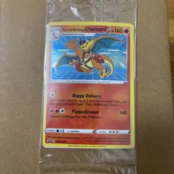 Special Delivery Charizard SWSH075 Sealed Holo Pokemon Center Promo Card 2022 - Image 1