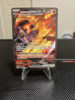 Pokemon TCG Team Rockets Moltres EX Destined Rivals Card 229/182 SIR Stamped - Image 1