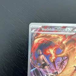 Pokemon TCG Team Rockets Moltres EX Destined Rivals Card 229/182 SIR Stamped - Image 2