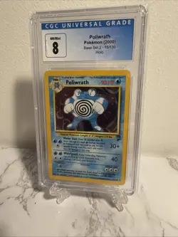 Poliwrath Base Set 2 Holo Rare Pokemon TCG Card 15/130 Near Mint Condition - Image 2