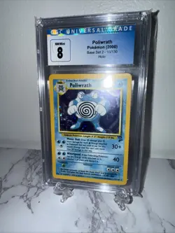 Poliwrath Base Set 2 Holo Rare Pokemon TCG Card 15/130 Near Mint Condition - Image 3