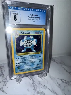 Poliwrath Base Set 2 Holo Rare Pokemon TCG Card 15/130 Near Mint Condition - Image 5