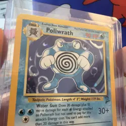 Poliwrath Base Set 2 Holo Unlimited Rare Pokemon TCG Card 15/130 - Image 3