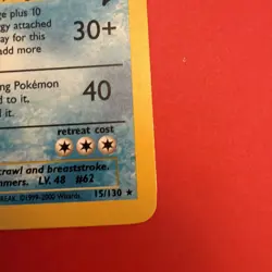 Poliwrath Base Set 2 Holo Unlimited Rare Pokemon TCG Card 15/130 - Image 5