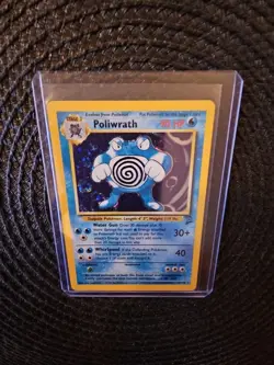 Pokemon Base Set 2 Holo Rare Poliwrath TCG Card 15/130 - Image 3