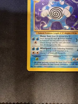 Poliwrath Base Set 2 Holo Rare Pokemon TCG Card 15/130 HP Poor Condition - Image 2