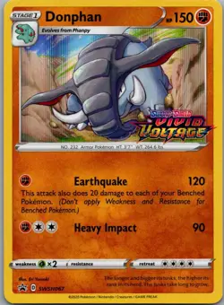 Donphan - (Prerelease) Promo SWSH: Sword & Shield Promo Cards SWSH067 NM - Image 1