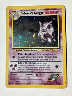 #2 Sabrina's Gengar 14/132 Gym Heroes 2000 Holo Rare WOTC Pokemon Card TCG - Image 2