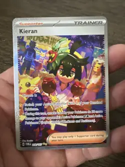Pokemon TCG Kieran Full Art Sir Twilight Masquerade Card 218/167 MINT Condition - Image 1