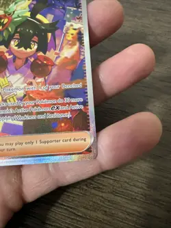 Pokemon TCG Kieran Full Art Sir Twilight Masquerade Card 218/167 MINT Condition - Image 4