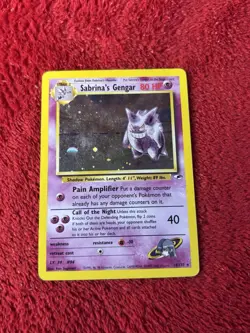 Sabrina's Gengar 014/132 Gym Heroes Holo Wotc Pokemon Card played - Image 1