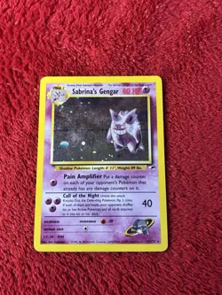 Sabrina's Gengar 014/132 Gym Heroes Holo Wotc Pokemon Card played - Image 5