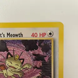 *LP" WOTC Black Star Promotional Pokemon Card: Team Rocket's Meowth #18 - Image 4