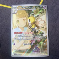 Pokemon TCG Lillie's Ribombee Illustration Rare Card 164/159 Journey Together - Image 1