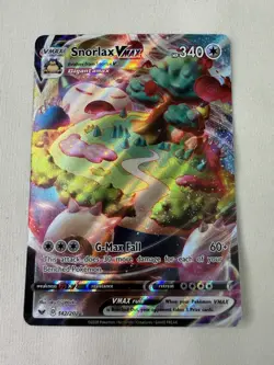 Snorlax VMAX 142/202 Rare Pokemon Card Sword & Shield (2020) - Image 1