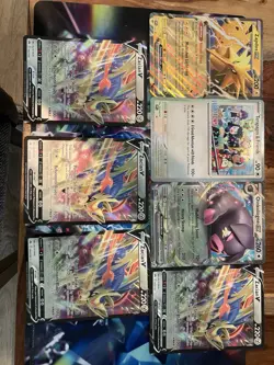 Pokemon TCG Jumbo Cards Lot of 7, Zapdos, Terapagos & friends,Zacian, Oinkologne - Image 1