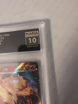 CHARIZARD EX Graded 10 Mana Gem Mint 006/165 Pokemon Card 151 Japanese RR - Image 3