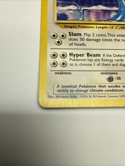 Pokemon Card 22/130 Dragonair Base Set 2 MP + Dratini - Image 3