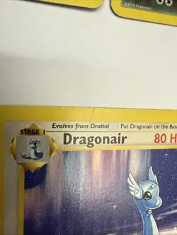 Pokemon Card 22/130 Dragonair Base Set 2 MP + Dratini - Image 5