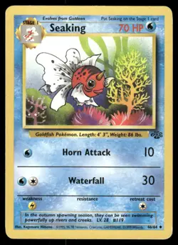 Pokemon Cards Seaking 46/64 UNLIMITED Jungle WOTC Uncommon LP - Image 1