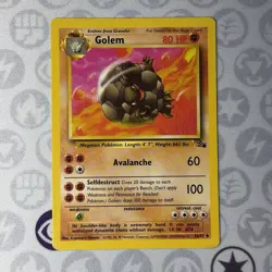 1999 TCG Pokemon Golem #36/62 Fossil Non-Holo Card Unlimited - Image 1