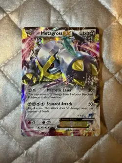Pokemon TCG: Metagross EX (Shiny) XY34 Holo Promo Card Moderately Played - Image 1