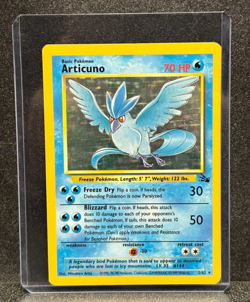 Pokemon TCG Articuno Fossil Holo Unlimited Rare Card 2/62 FREE SHIPPING - Image 1
