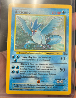 Pokemon TCG Articuno Fossil Holo Unlimited Rare Card 2/62 FREE SHIPPING - Image 2