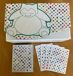 Pokemon TCG Snorlax Scarlet Violet 151 Elite Trainer Dividers Sleeves + 10 Cards - Image 1