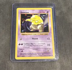 Vintage Drowzee - 1999 Pokemon Base Set - #49/102 Card MP + 1 Random Givvy Card - Image 1