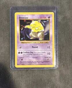 Vintage Drowzee - 1999 Pokemon Base Set - #49/102 Card MP + 1 Random Givvy Card - Image 2