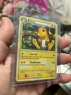 Pokemon TCG Raichu: 10/123 Cracked Ice Holo Rare Card LP - Image 1