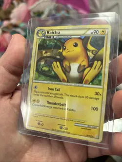 Pokemon TCG Raichu: 10/123 Cracked Ice Holo Rare Card LP - Image 2