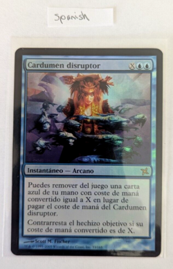 Magic Mtg FOIL Spanish Betrayers of Kamigawa Disrupting Shoal near mint - Image 1