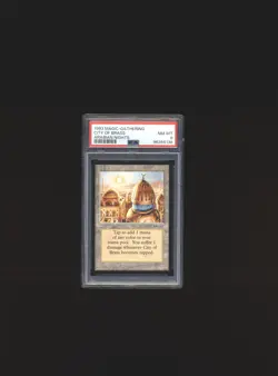 City of Brass - Arabian Nights - PSA 8 NM-MT Graded MTG - Image 1