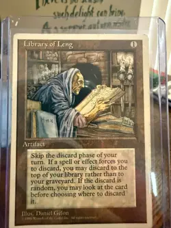 Library of Leng 4th Edition Magic the Gathering MTG 315 - Image 1