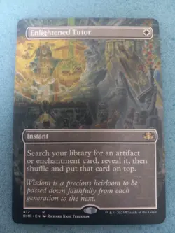Enlightened Tutor (Borderless) Dominaria Remastered NM MTG - Image 1