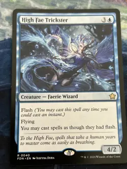 High Fae Trickster Foundations Regular NM-M Unplayed MTG 0040 Magic - Image 1