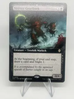 MTG - Sinister Gnarlbark (Extended Art Regular) - Lorwyn Eclipsed 0032 - Image 1