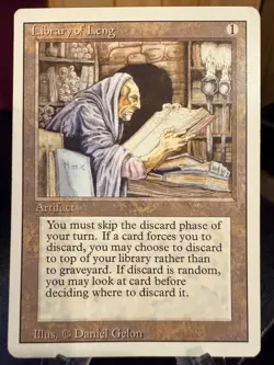 MTG Magic the Gathering Revised Edition Library of Leng 210 - Image 1