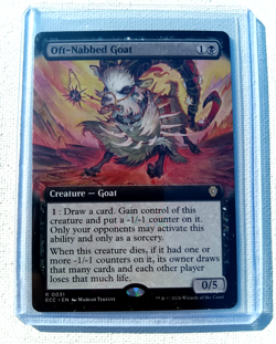 Oft-Nabbed Goat (Extended Art) MTG Commander: Lorwyn Eclipsed (ECC) Near Mint - Image 1