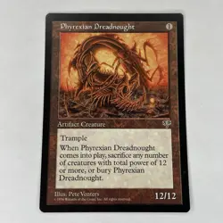 Phyrexian Dreadnought Mirage Regular Rare MTG Magic The Gathering 1996 WOTC - Image 1
