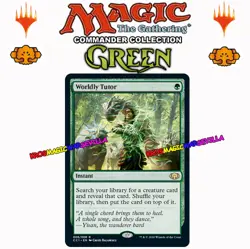MTG Worldly Tutor COMMANDER COLLECTION GREEN ENGLISH NM Tutor mundano - Image 1