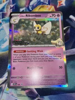 Pokemon TCG Lillie's Ribombee 183 Stamped Promo Journey Together - Image 1