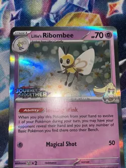 Pokemon TCG Lillie's Ribombee 183 Stamped Promo Journey Together - Image 2