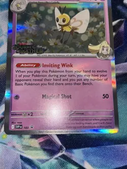 Pokemon TCG Lillie's Ribombee 183 Stamped Promo Journey Together - Image 3